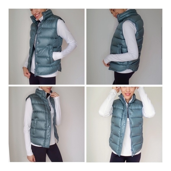 J. CREW Shiny Puffer Vest - Dark Cranberry - Picture 16 of 16